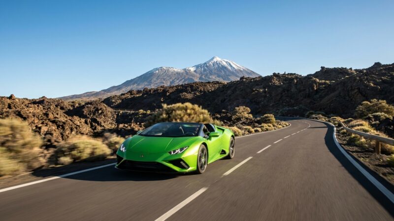 Lamborghini Huracan EVO Spyder: tenerifei teszt