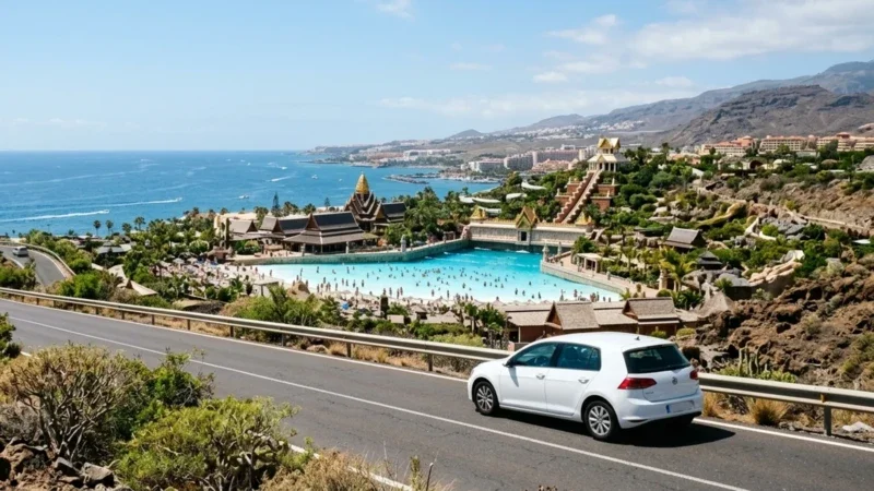 Siam Park Tenerifén: jegyek, csúszdák és autó 2026